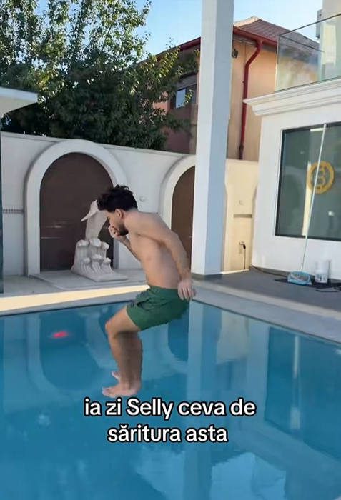 Cum arată curtea lui Costel Biju? Piscina uriașă are un design deosebit