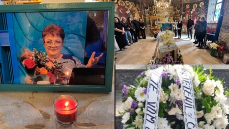 Minerva a fost înmormântată azi. Imagini de la slujba cu bun gust din biserică