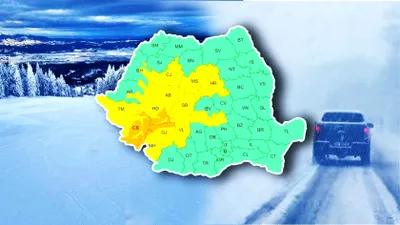 Meteorologii ANM anunță ninsori abundente și strat de zăpadă de până la 30 de centimetri în mai multe regiuni din țară