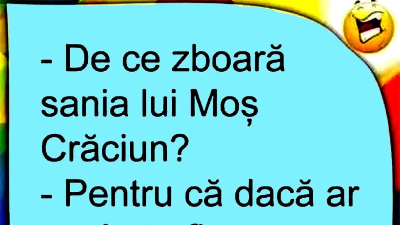 BANCUL ZILEI | „De ce zboară sania lui Moș Crăciun?”