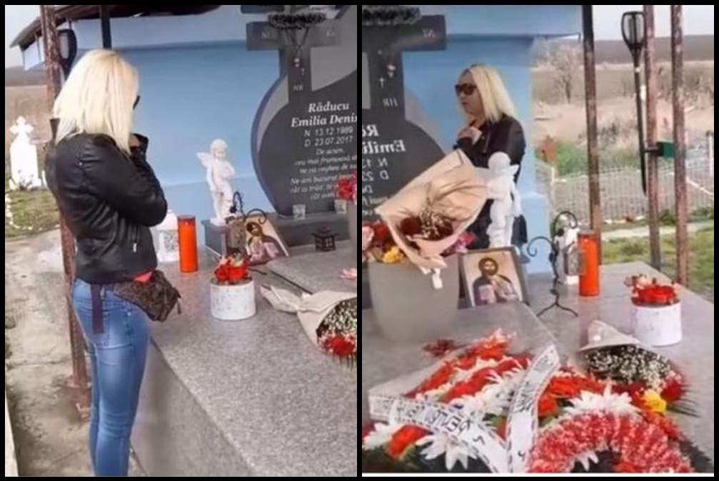 Mariana, la mormântul Denisei Sursă foto: Tiktok