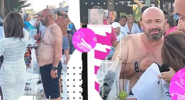 Celebrul chef a “atacat” o șatenă pe plajă. A pipăit-o, i-a cotrobăit prin geantă și…