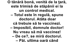 BANC | O tânără bonă, venită de la țară, e trimisă de șefii ei la un control medical