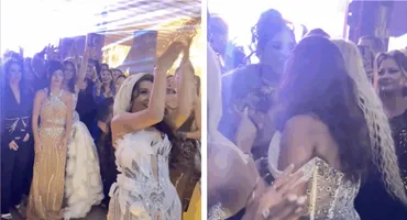 Surpriză totală la nunta fiului lui Costel Biju! Lambada a prins buchetul miresei