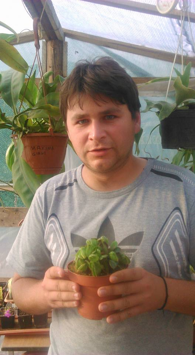 Adrian este un fan al plantelor carnivore
