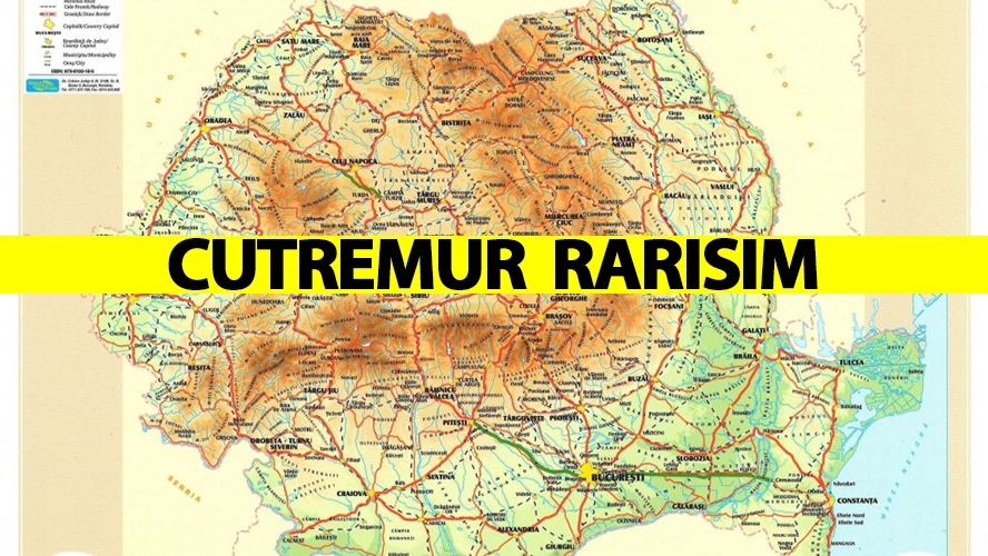 Cutremur rarisim în România! Seismul a avut loc la ora 8:32