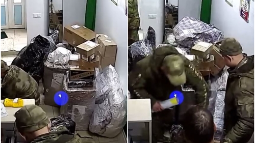 Video fabulos. Soldații ruși trimit acasă bunurile furate prin curierat