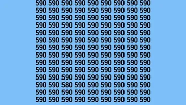 TEST IQ | Identificați numărul 580 din această imagine! Geniile reușesc în 5 secunde