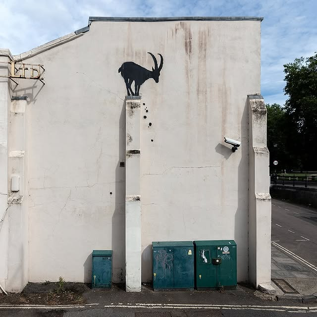 Lucrările celebrului artist Banksy. Foto: Instagram