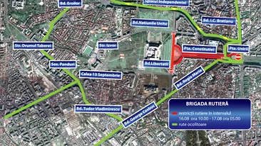 Lady Gaga blocheaza traficul in Capitala