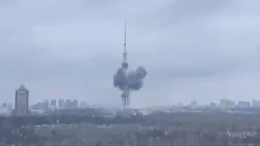 Alertă! Rachete rusești au lovit turnul TV din Kiev. Transmisia a fost întreruptă