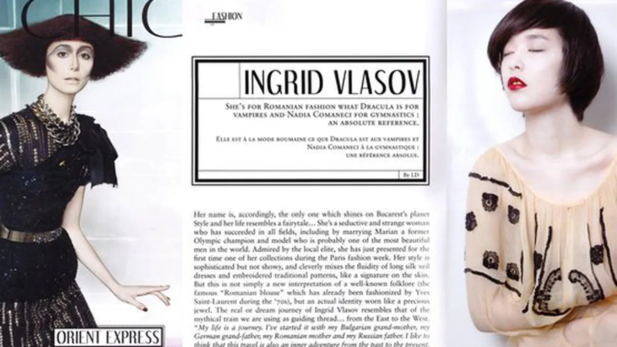 Ultima colectie semnata de Ingrid Vlasov nu a trecut neremarcata