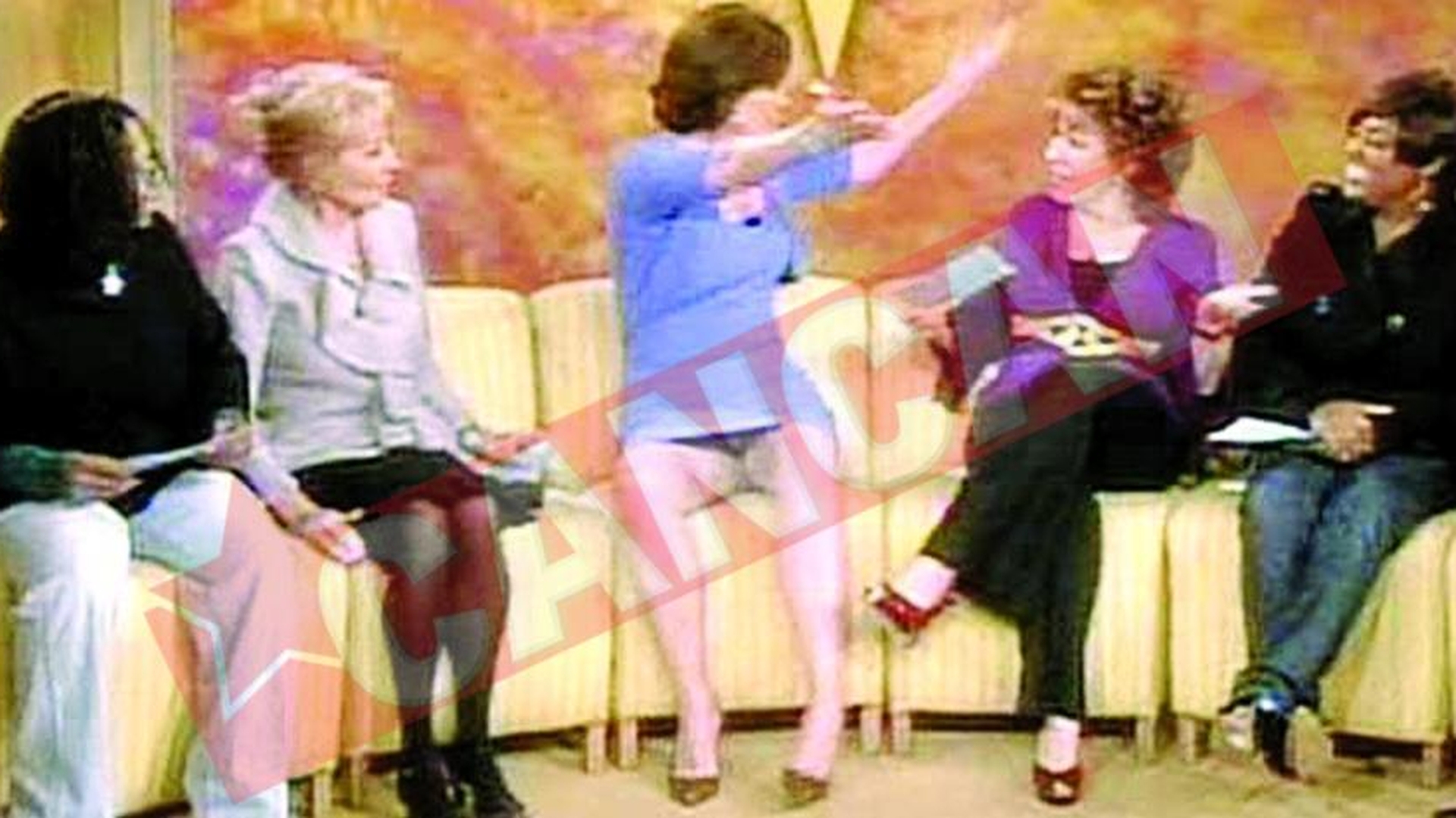 Si-a aratat chilotii la TV