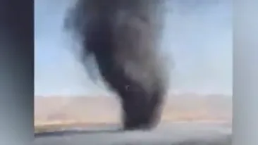 Tornadă uriașă la Vaslui! S-a întâmplat exact când pompierii... VIDEO