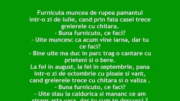 BANCUL ZILEI | Greierele și furnica - varianta 2023