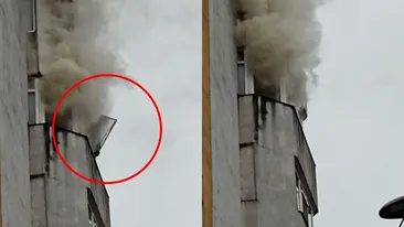 NEWS ALERT! Incendiu violent într-un apartament. Momentul în care pompierii intervin de urgență