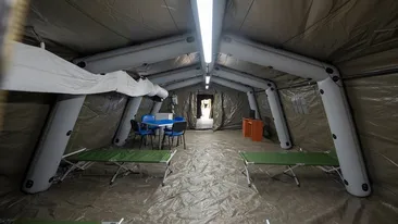 Cum arată până acum lucrările la instalarea spitalului de nivel ROL 2 la Institutul „Ana Aslan”! FOTO