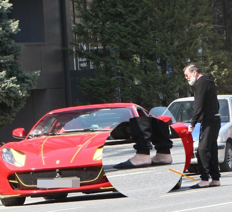 Dan Nicorescu, la cumpărături cu superbul Ferrari