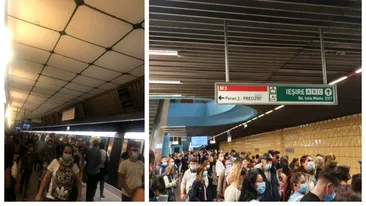 Încă un incident la metrou. Bucureștenii s-au trezit în aglomerație după o defecțiune tehnică la un tren
