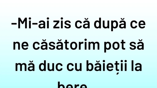 BANCUL ZILEI | Promisiuni conjugale