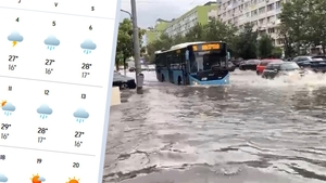 Meteorologii Accuweather anunță "potop" în Capitală: 12 zile consecutive de ploaie în București