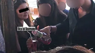 A avut un paharnic tot timpul de-a dreapta sa! Fiica lui Boureanu, o nouă escapadă bahică, în club!