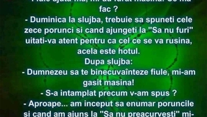 BANCUL ZILEI | Preotul satului merge la Poliție: "Mi-au furat mașina!"
