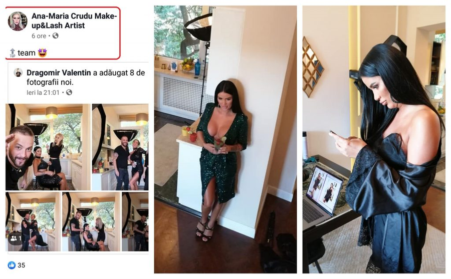 Ana-Maria Crudu a publicat câteva poze de la o ședință foto recentă pe care a făcut-o sora ei, Daniela Crudu © Facebook