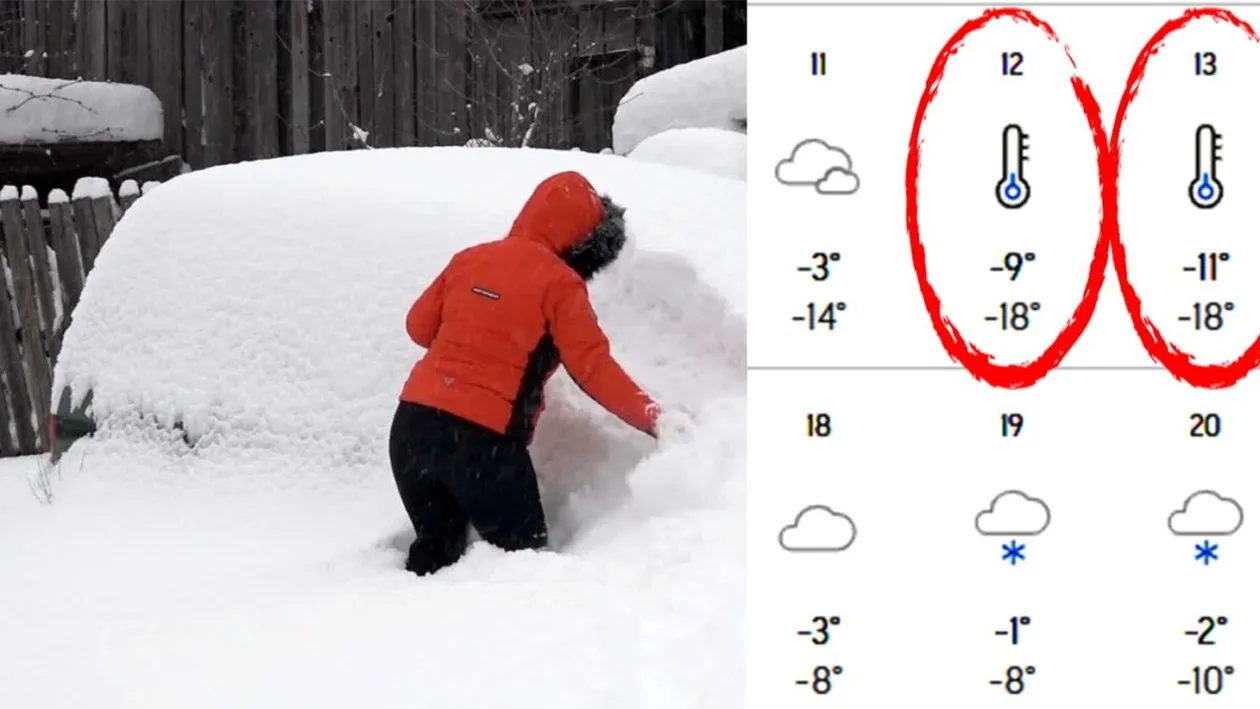 Cel mai friguros oraș din România în 2026. Meteorologii Accuweather anunță -18 grade Celsius în ianuarie