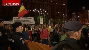 Protest în Capitală! Circulaţia a fost blocată 