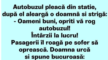 BANCUL ZILEI | Oameni buni, opriți autobuzul!