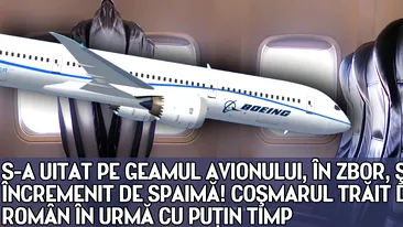 S-a uitat pe geamul avionului, in zbor, si a incremenit de spaima! Cosmarul trait de acest roman