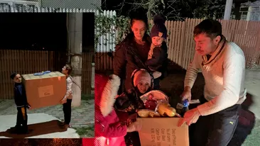 MOȘ CANCAN Dăruiește a ajuns în comuna Copăceni din Ilfov. Copiii au parte de daruri de Crăciun