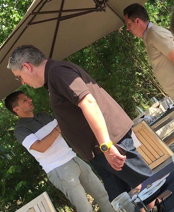 Lucescu Jr. îi explică, probabil, lui Răducan în ce condiţii ar prelua o echipă