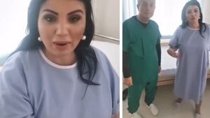Adriana Bahmuțeanu, primele imagini după ce s-a operat de varice: “Trebuie să stau cu ciorapul sexy 10 zile ca să se vindece” | VIDEO