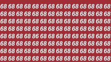 Test de inteligență | Numai cei cu ochi de vultur văd unde se ascunde numărul '86' în doar 9 secunde!