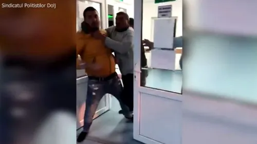 Polițiști atacați într-un spital din Dolj de un tânăr venit să-și recupereze tatăl, prins beat la volan