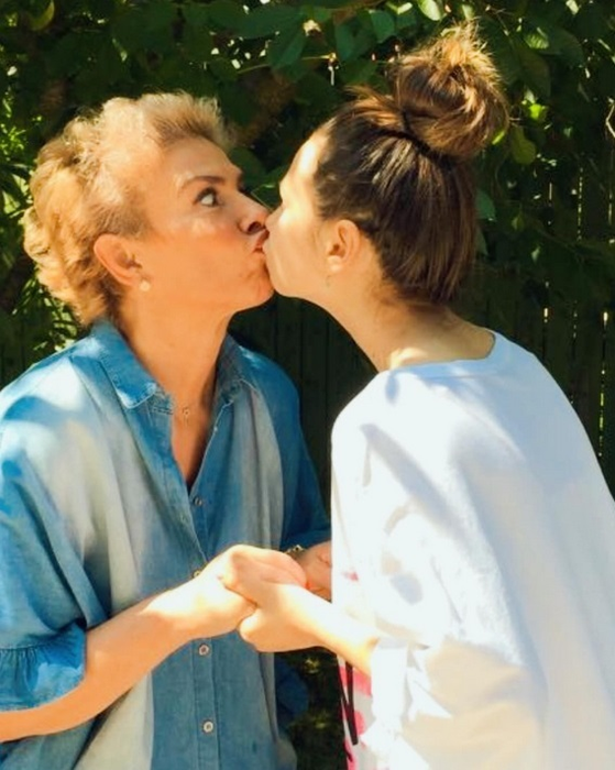 Teo Trandafir, împreună cu fiica ei, Maia