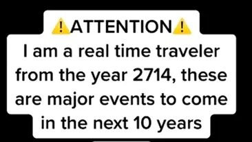 Previziune apocaliptică a unui bărbat, care susține că e călător din timp și vine din anul 2714. Ce spune că se va întâmpla în 2024 pe întreg Pământul