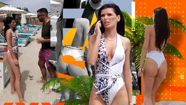 Fosta Miss România a apărut la malul mării într-un costumaș de baie super-sexy, cu spatele gol și…
