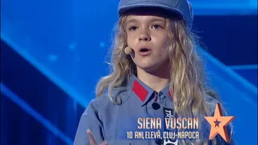Cine este, de fapt, Siena Vușcan, fetița de 10 ani care a uimit întreaga Românie azi-noapte și a luat Golden Buzz la Românii au Talent