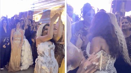 Surpriză totală la nunta fiului lui Costel Biju! Lambada a prins buchetul miresei