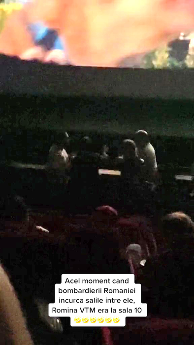 Într-o sală de cinema din mall-ul ParkLake a avut loc un scandal în toată regula / (Sursa: Captură video)