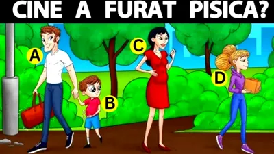 Test IQ pentru genii | Care dintre acești 4 oameni a furat pisica?
