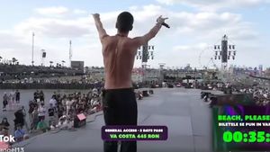 Mesaje puternice privind consumul de droguri și violența împotriva femeilor, lansate de pe scena Beach Please de Cojo