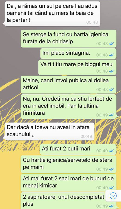 SMS-urile otrăvite dintre Adina Banea și Carmen Păștin