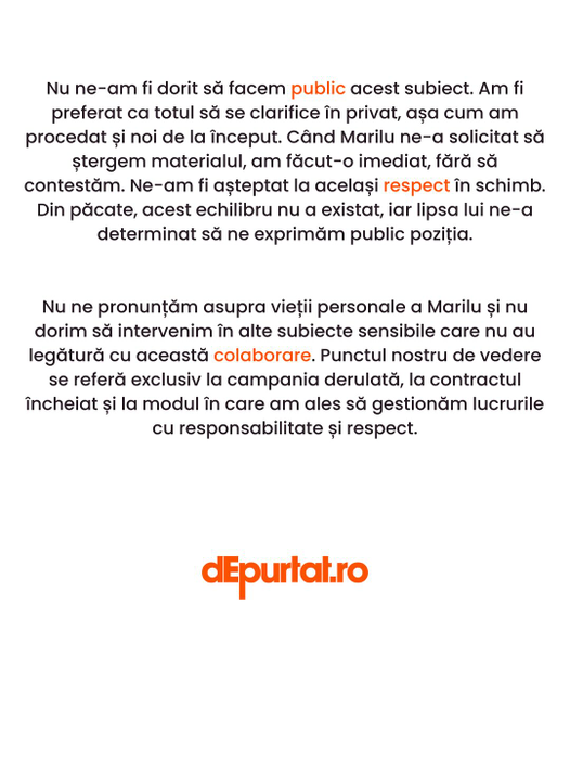 Marilu, acuzații grave la adresa unui brand românesc! Cum ar profita de imaginea ei, în plin scandal + Dreptul la replică