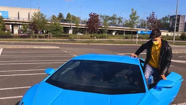 Sebastian Dobrincu a dat alergatul în parc pe alergatul cu mașina! IMAGINI EXCLUSIVE cu bolidul de peste 200.000€