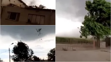A fost rupere de nori la Brăila, iar o tornadă i-a îngrozit pe localnici. Mai multe orașe din România, afectate de un cod portocaliu de fenomene meteo extreme. VIDEO