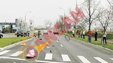 A spulberat o femeie si un copil pe trecerea de pietoni